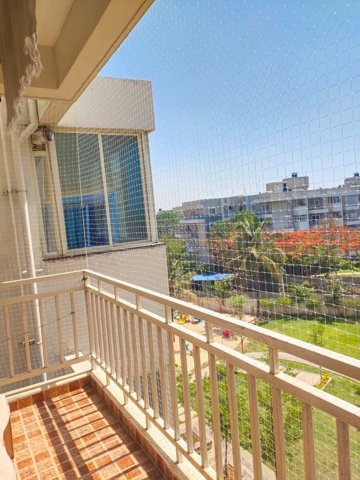 Balcony safety net project photo 14