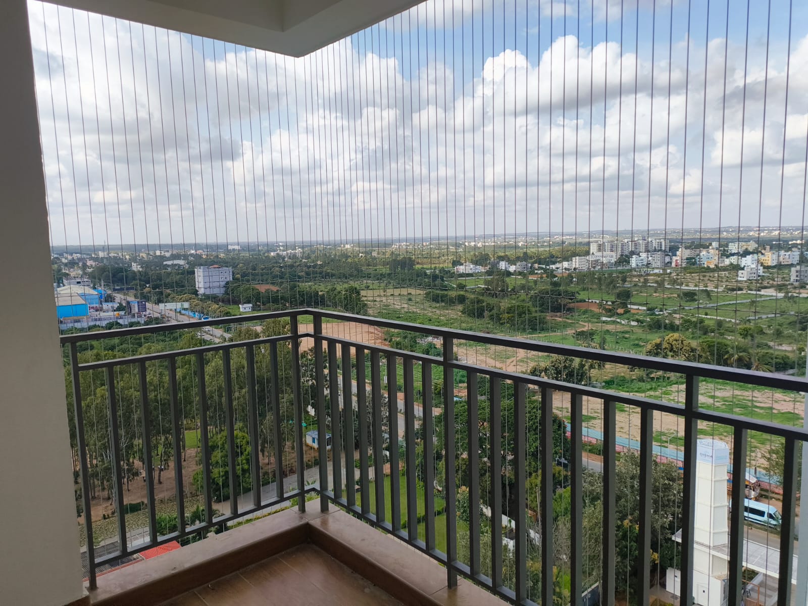 Premium Invisible Grill installed by Pavitra Safety Nets Hyderabad