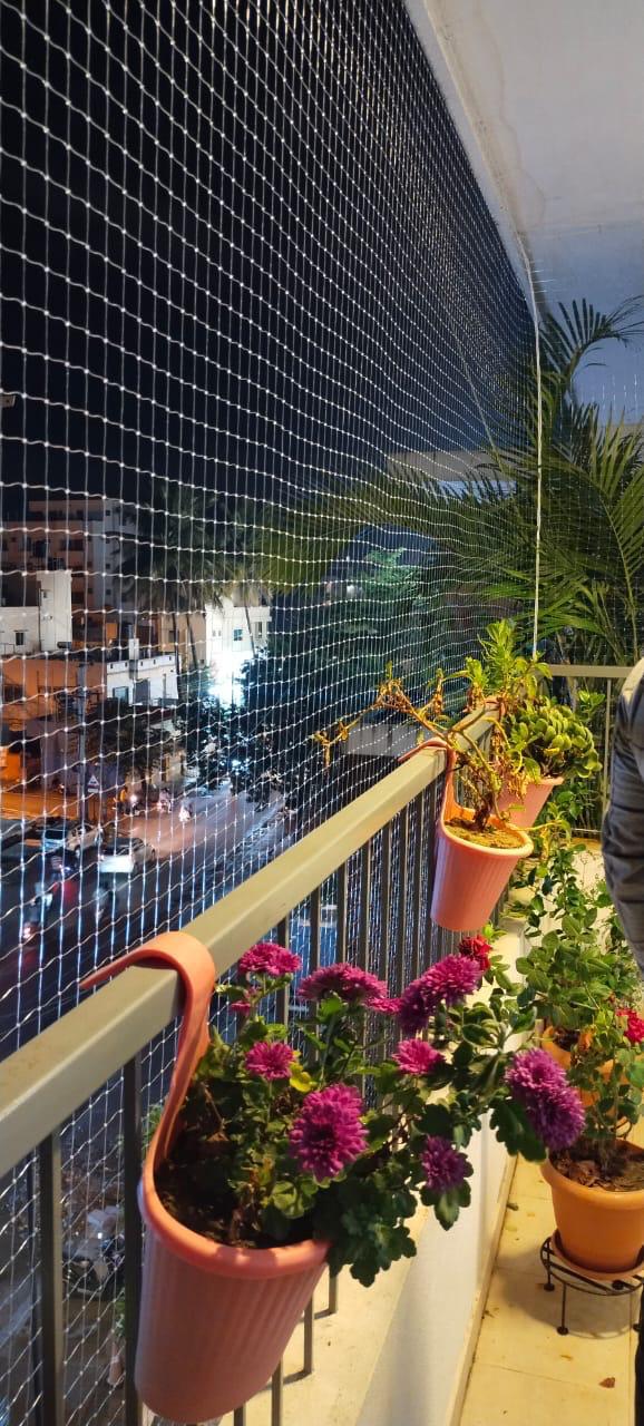 Terrace Safety Nets installed by Pavitra Safety Nets Hyderabad
